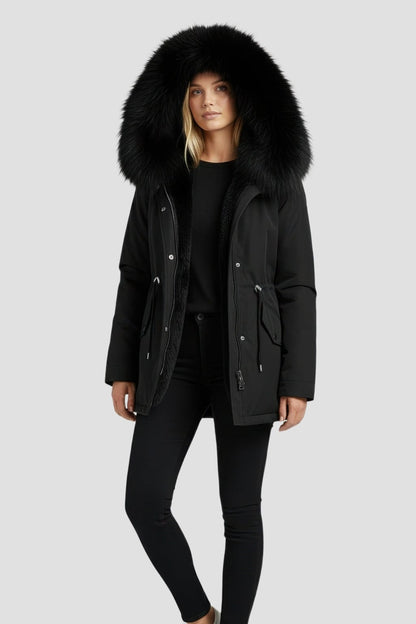 Parka fourrure femme courte Héritage fourrure