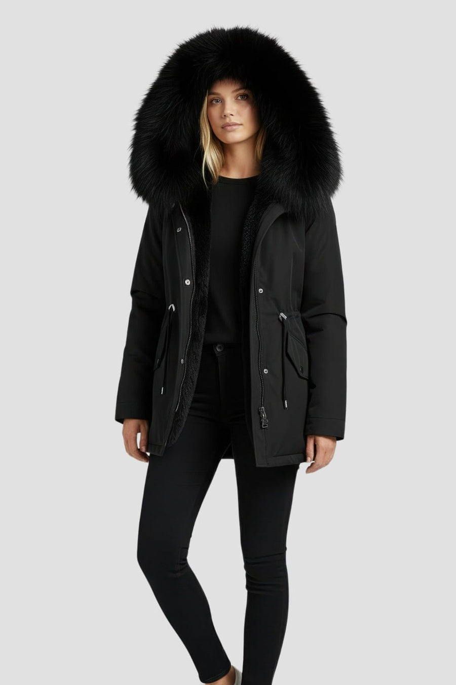 Parka fourrure femme courte Héritage fourrure