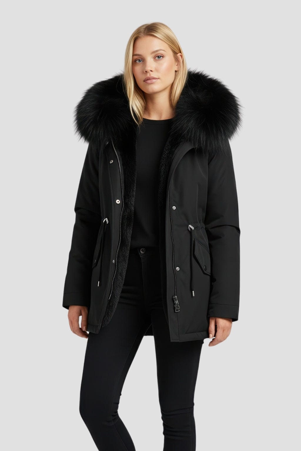 Parka fourrure femme courte Héritage fourrure