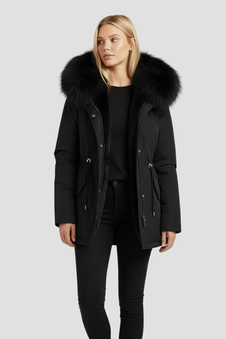 Parka fourrure femme courte Héritage fourrure