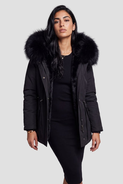 Parka fourrure femme courte Héritage fourrure
