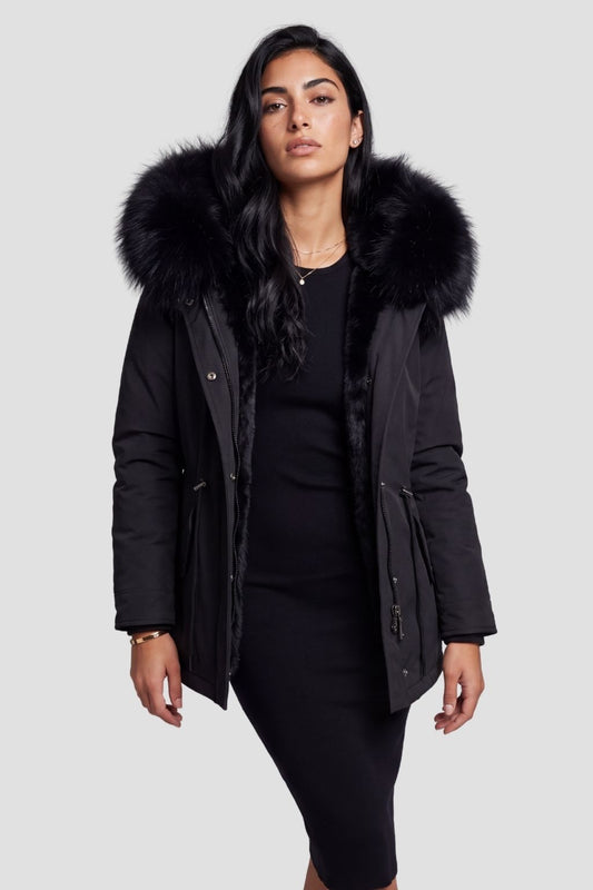 Parka fourrure femme courte Héritage fourrure