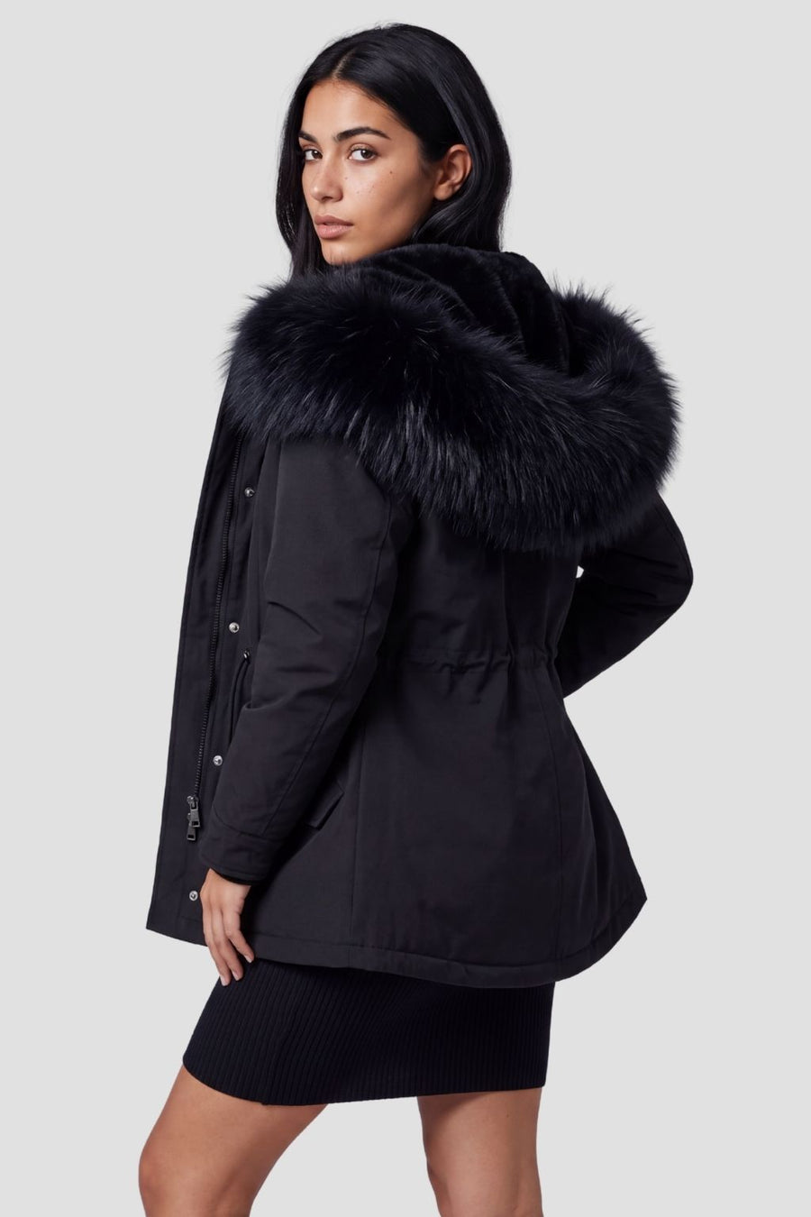 Parka fourrure femme courte Héritage fourrure