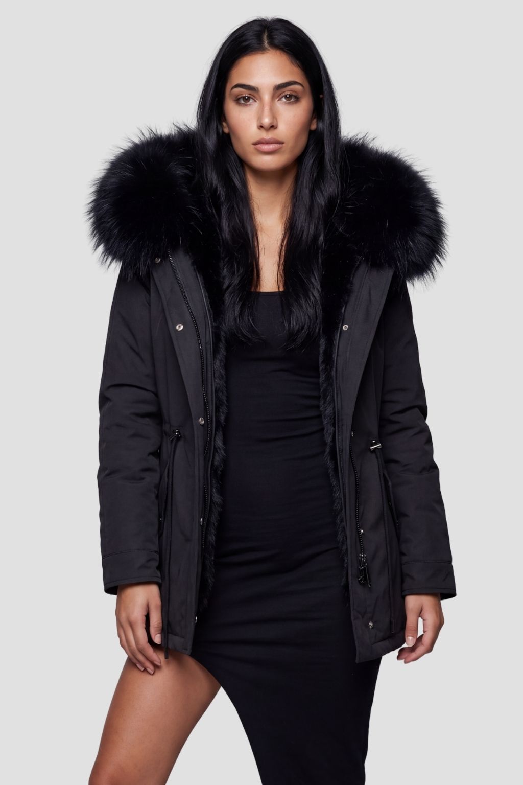 Parka fourrure femme courte Héritage fourrure