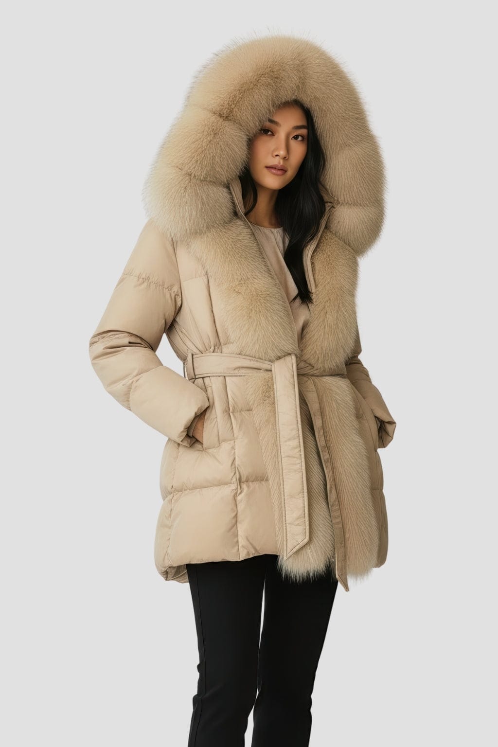 Parka fourrure femme grande taille Héritage fourrure