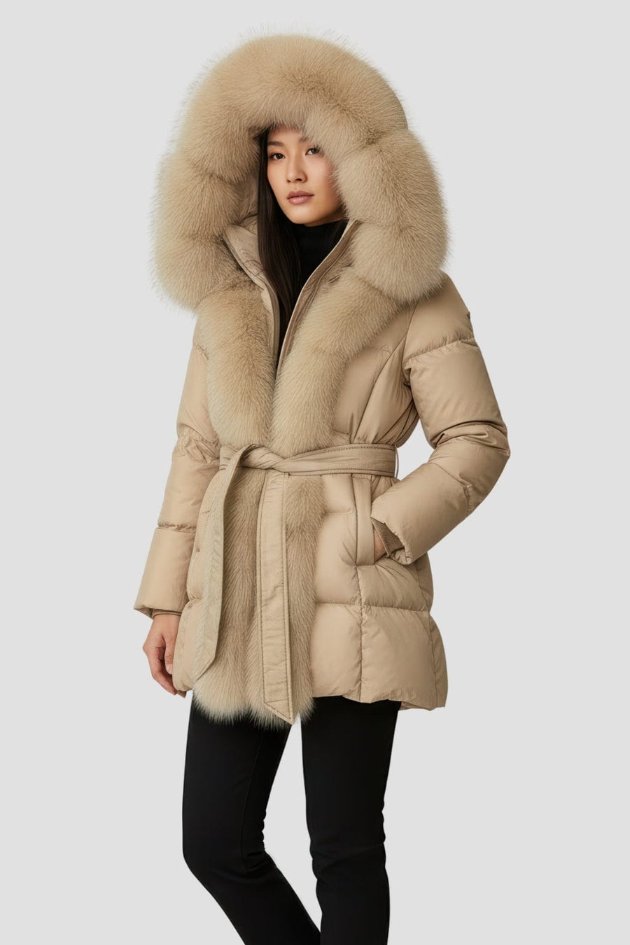 Parka fourrure femme grande taille Héritage fourrure