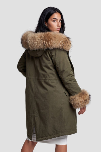 Parka fourrure femme grande taille Héritage fourrure