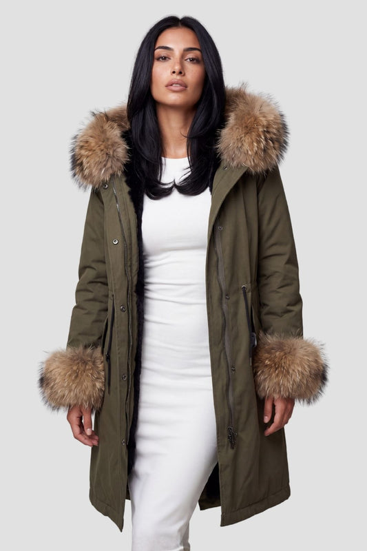 Parka fourrure femme grande taille Héritage fourrure