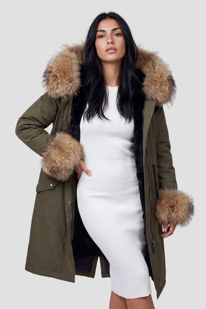 Parka fourrure femme grande taille Héritage fourrure
