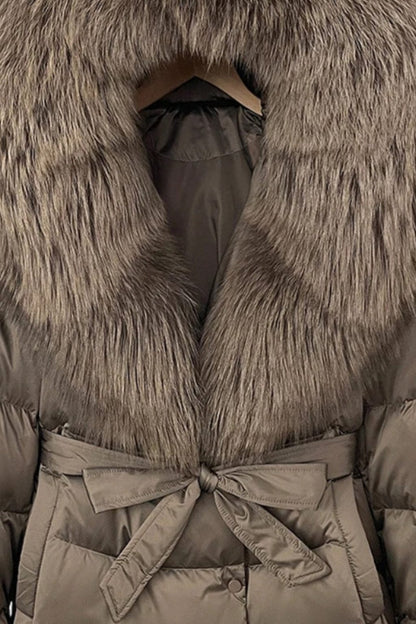Parka fourrure femme gris Héritage fourrure