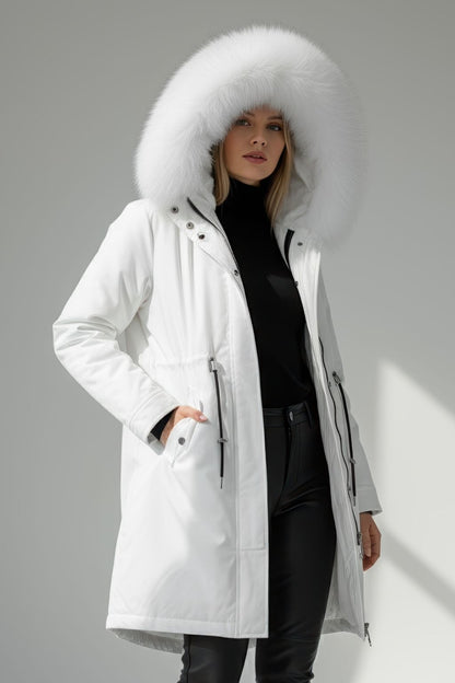 parka fourrure femme lumineuse Héritage fourrure