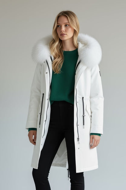 parka fourrure femme lumineuse Héritage fourrure
