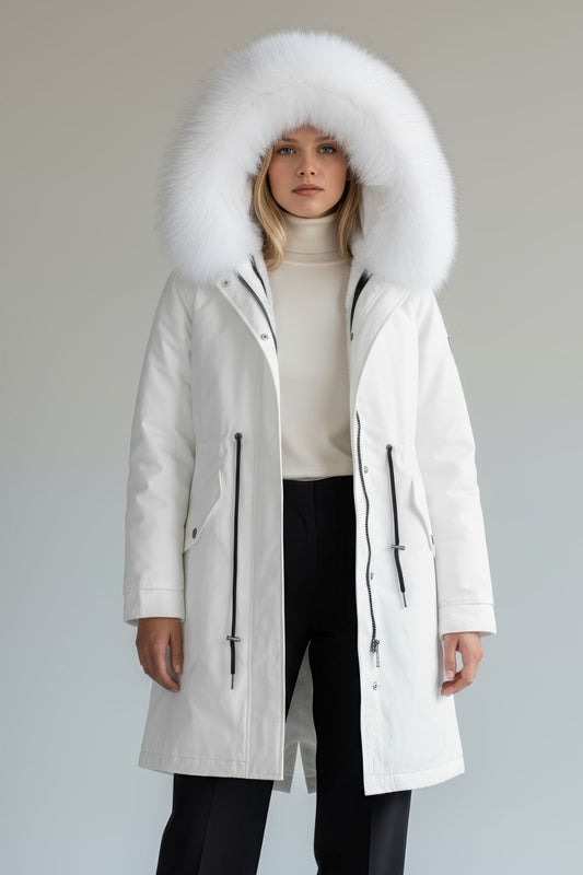 parka fourrure femme lumineuse Héritage fourrure