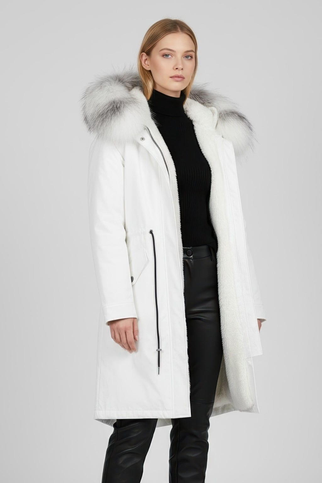 Parka fourrure femme lumineuse Héritage fourrure