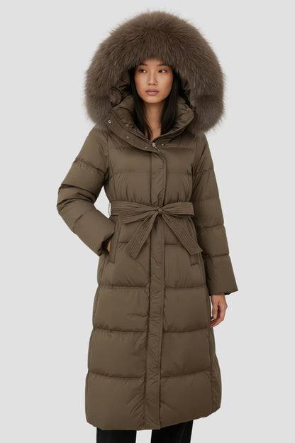 Parka fourrure femme marron Héritage fourrure