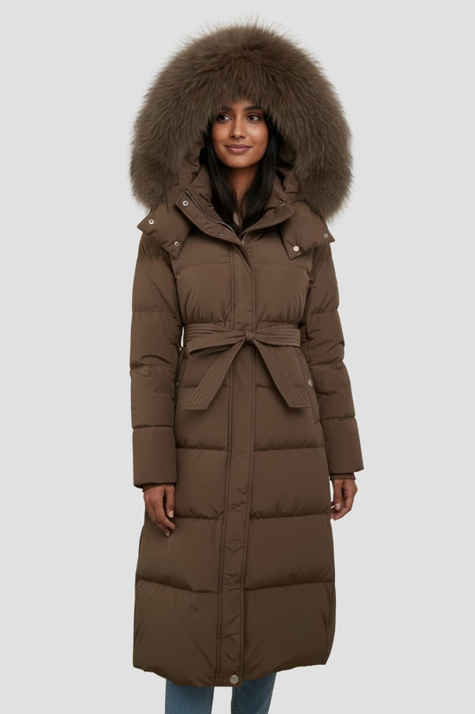 Parka fourrure femme marron Héritage fourrure