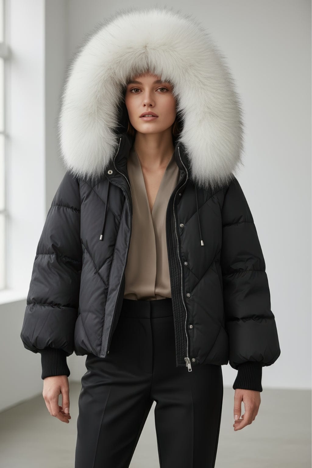 Parka fourrure femme neige Héritage fourrure