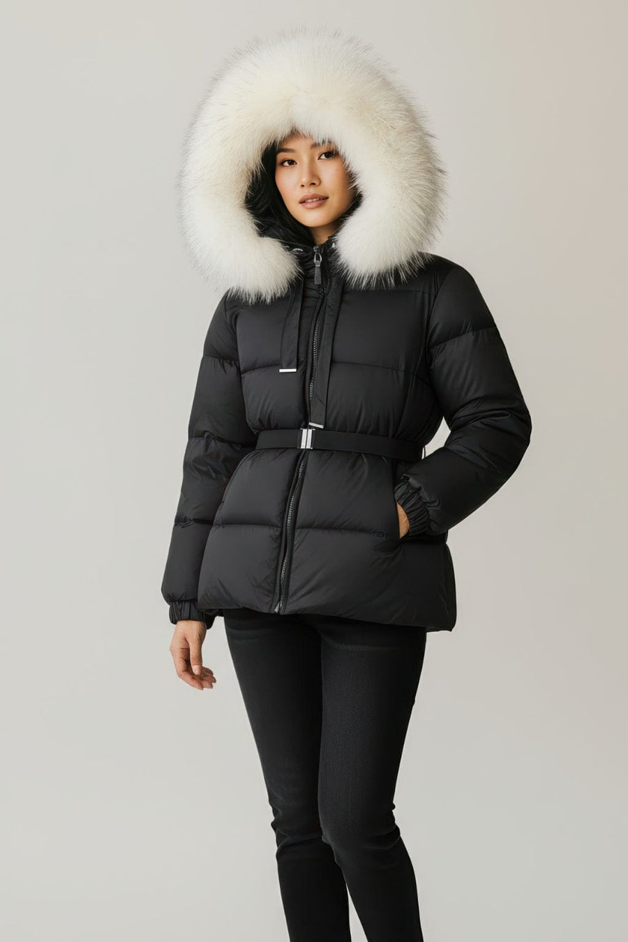 Parka fourrure femme neige Héritage fourrure