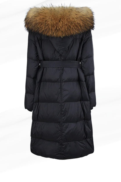 Parka fourrure femme noire Héritage fourrure
