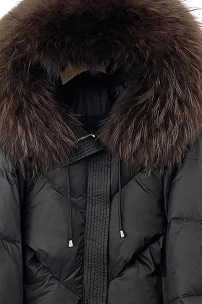 Parka fourrure femme raton laveur Héritage fourrure
