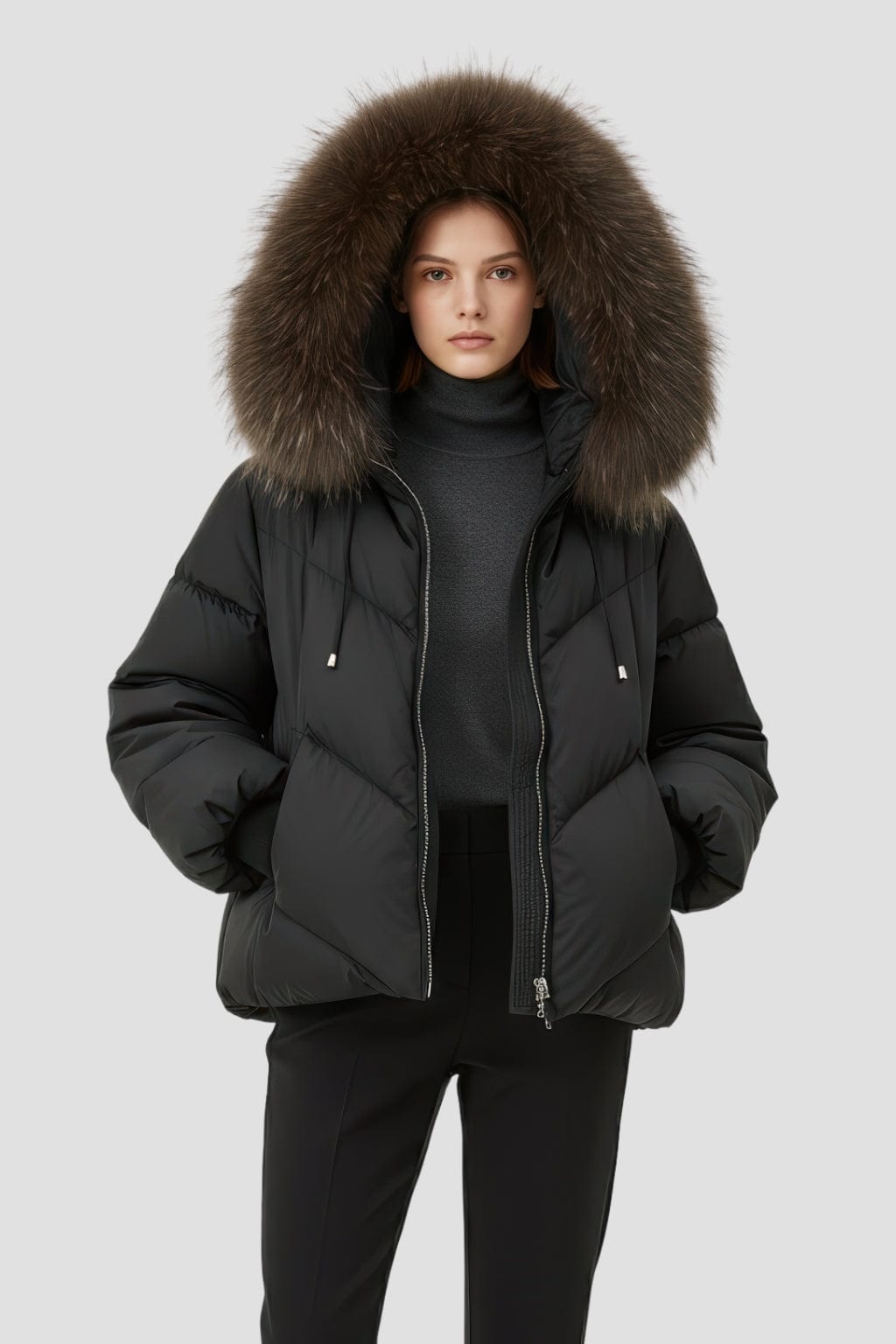 Parka fourrure femme raton laveur Héritage fourrure