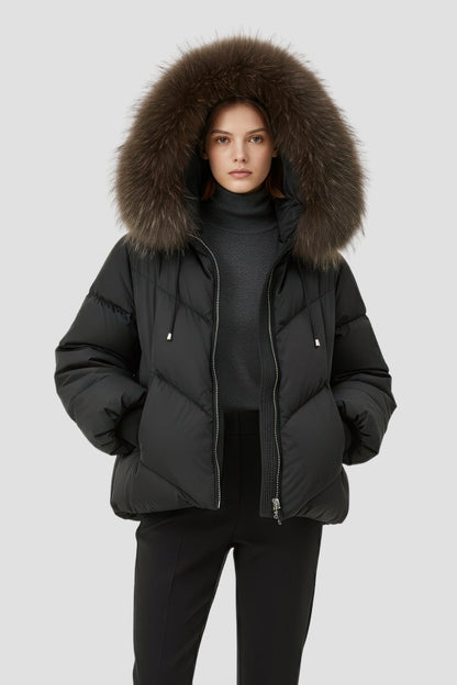 Parka fourrure femme raton laveur Héritage fourrure