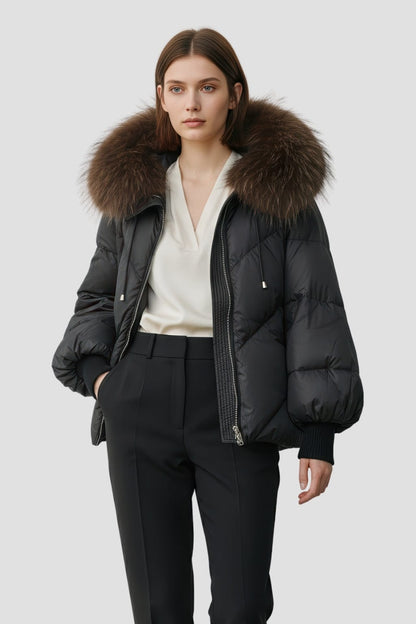 Parka fourrure femme raton laveur Héritage fourrure