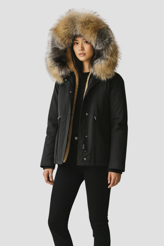 Parka fourrure femme raton laveur Héritage fourrure