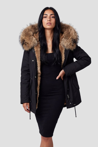 Parka fourrure femme raton laveur Héritage fourrure