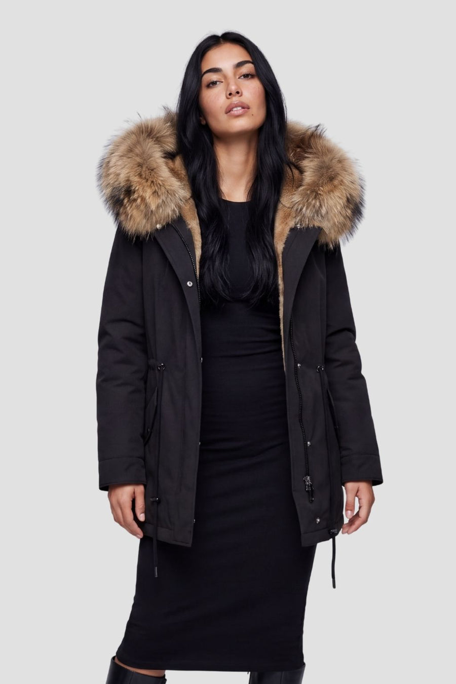 Parka fourrure femme raton laveur Héritage fourrure