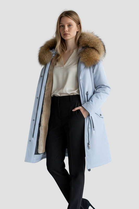 Parka fourrure femme ski Héritage fourrure