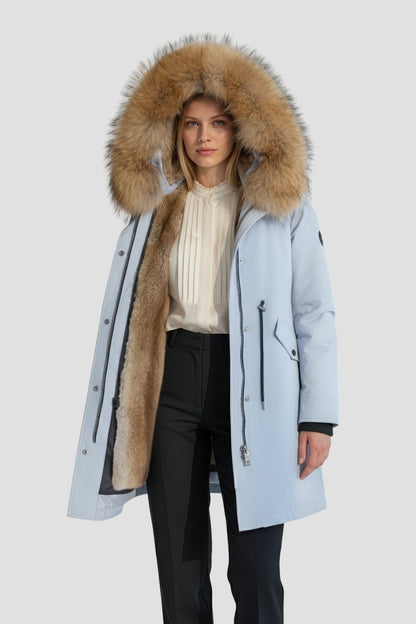 Parka fourrure femme ski Héritage fourrure