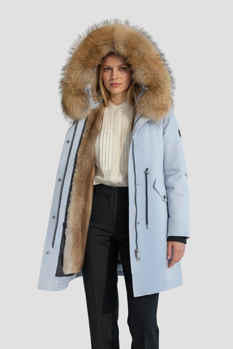 Parka fourrure femme ski Héritage fourrure