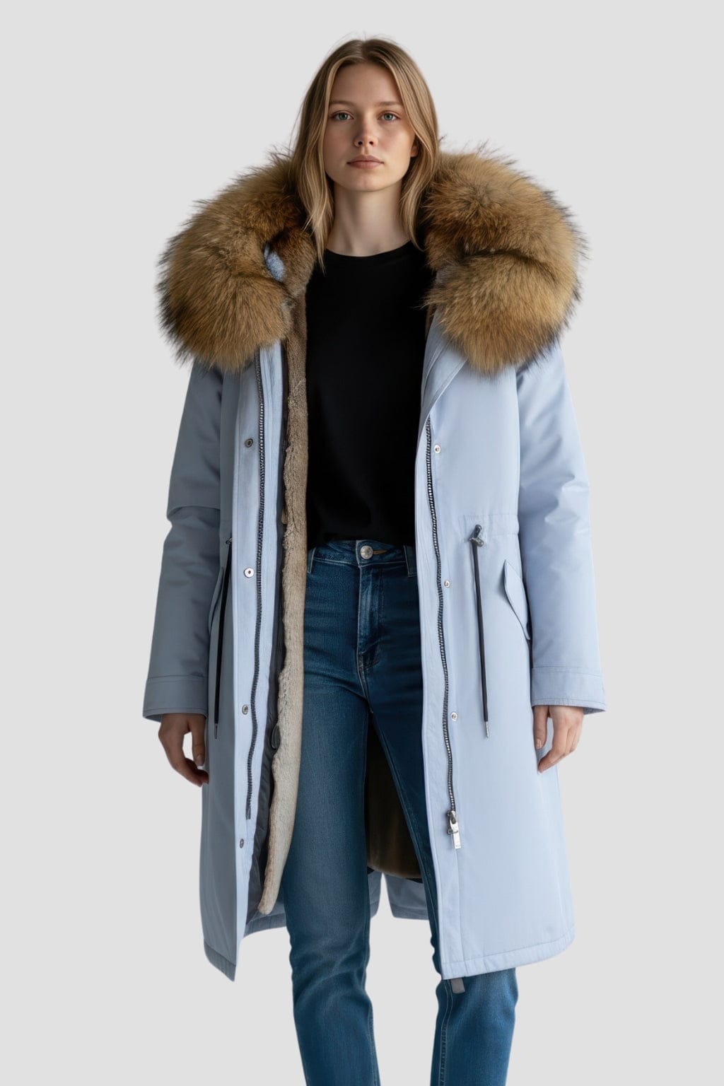 Parka fourrure femme ski Héritage fourrure