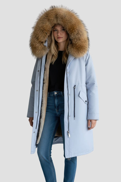 Parka fourrure femme ski Héritage fourrure