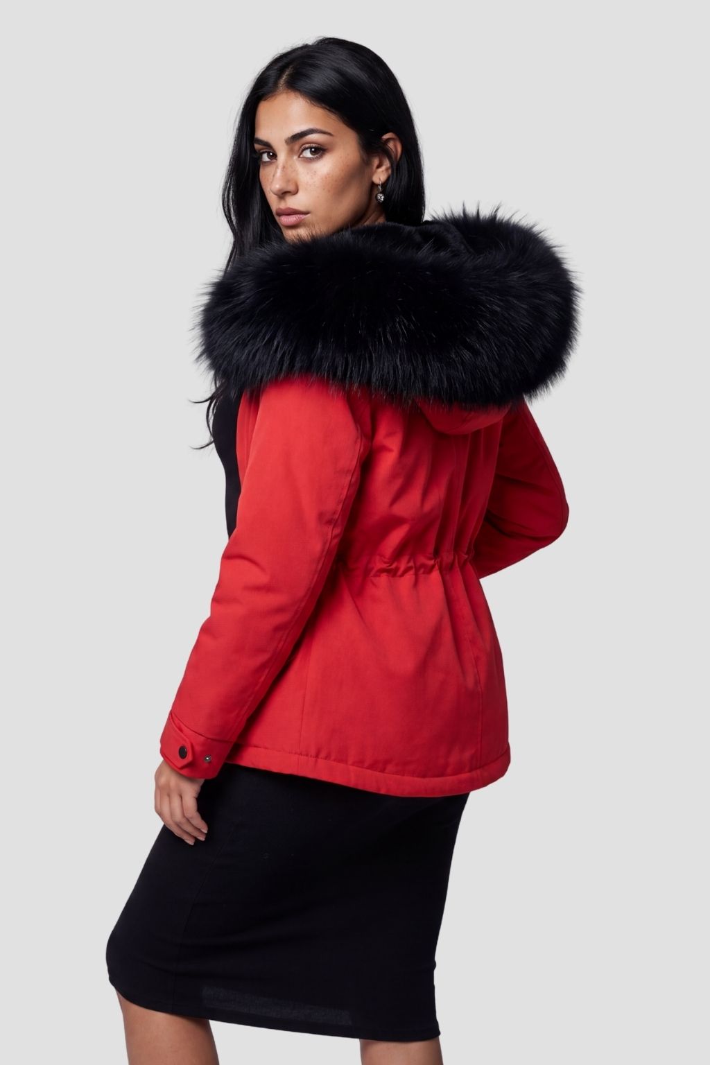 Parka fourrure femme ski Héritage fourrure