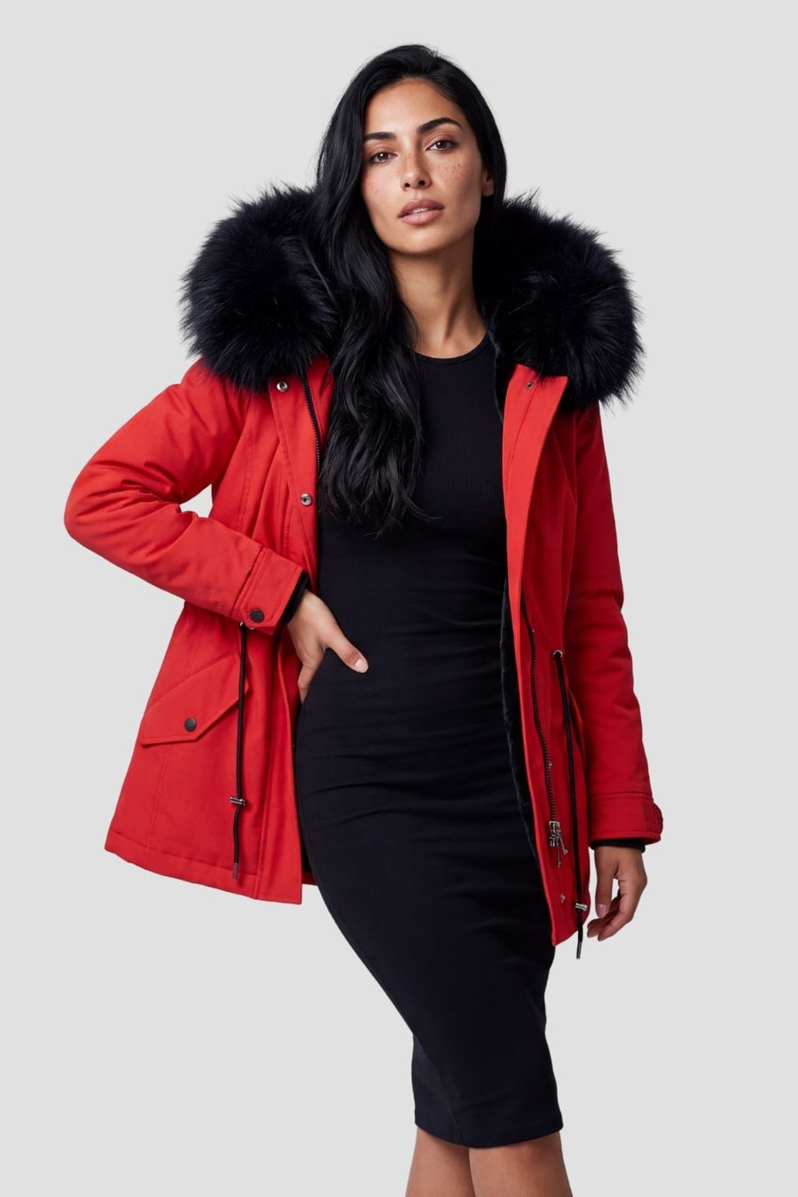 Parka fourrure femme ski Héritage fourrure