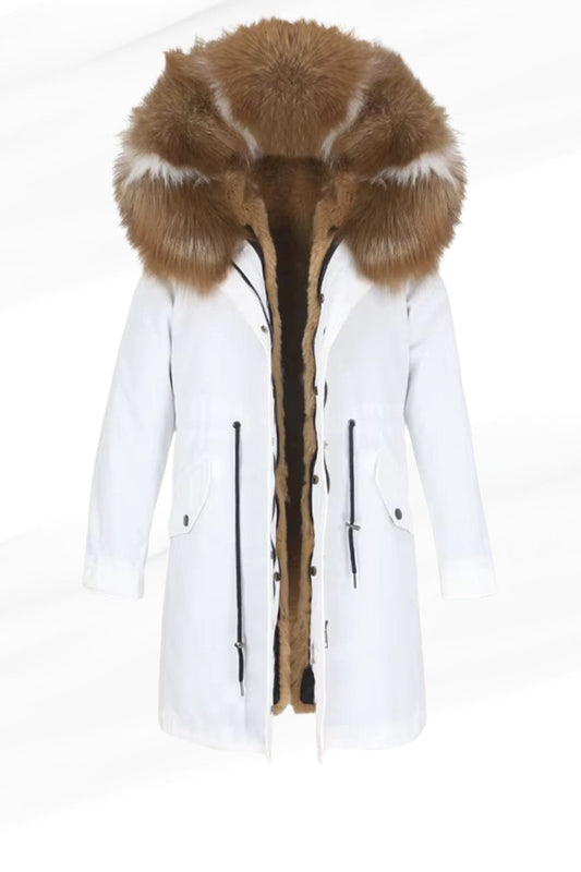 Parka intérieur fourrure blanche Héritage fourrure