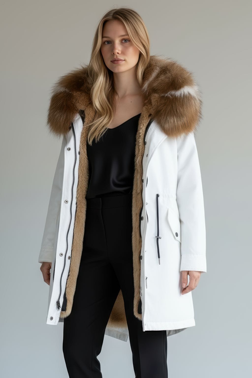 Parka intérieur fourrure blanche Héritage fourrure