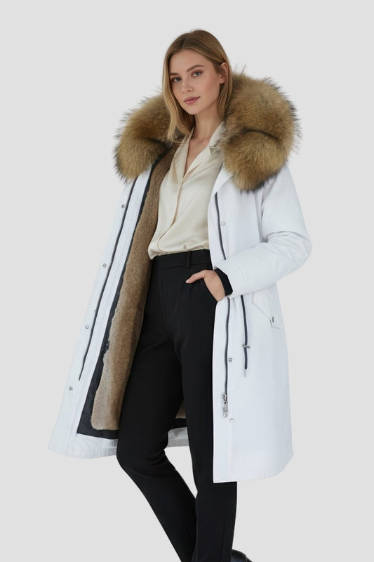 Parka intérieur fourrure blanche Héritage fourrure