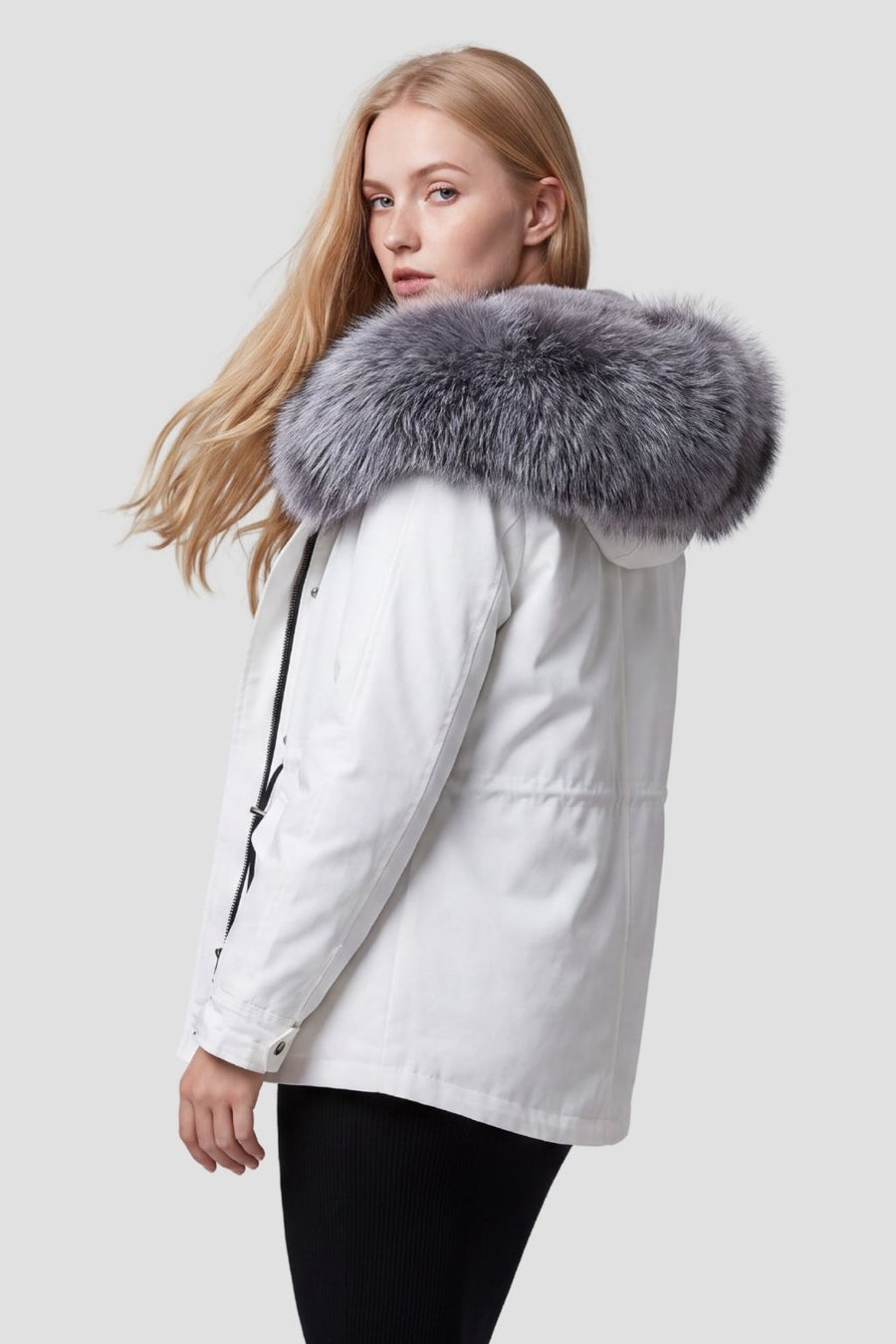 Parka intérieur fourrure blanche Héritage fourrure