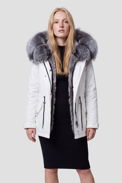 Parka intérieur fourrure blanche Héritage fourrure