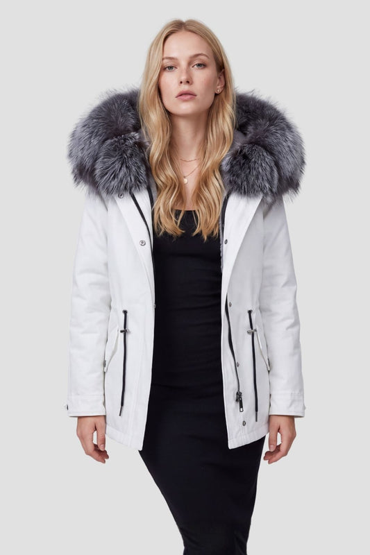Parka intérieur fourrure blanche Héritage fourrure