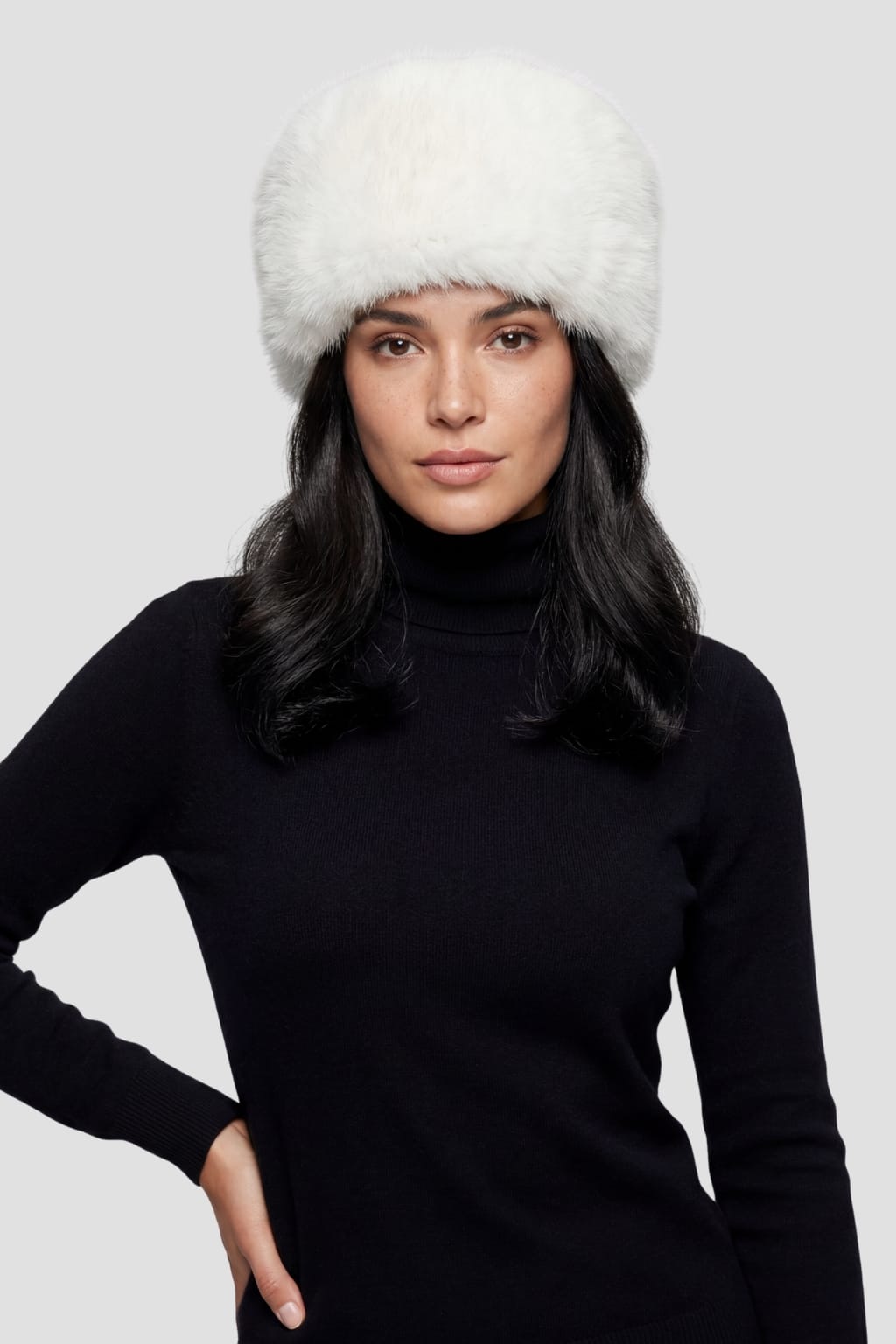 Toque fourrure blanc Héritage fourrure