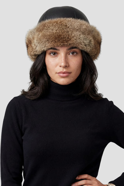 Toque fourrure marron Héritage fourrure