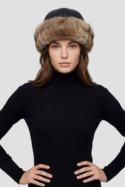 Toque fourrure marron Héritage fourrure
