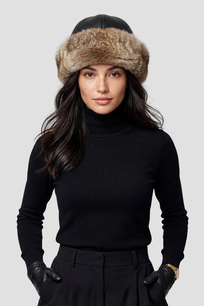 Toque fourrure marron Héritage fourrure