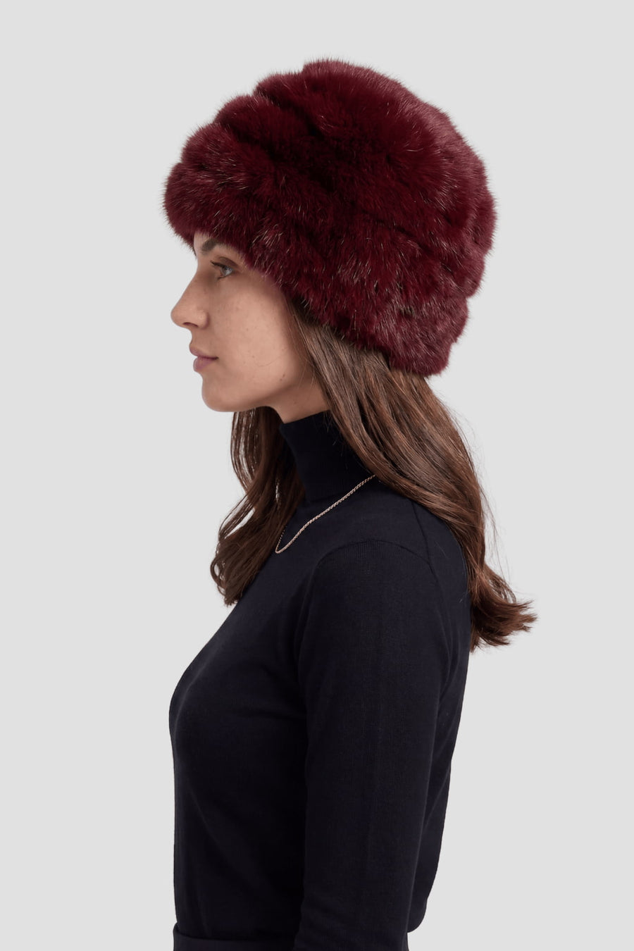 Toque fourrure rouge Héritage fourrure