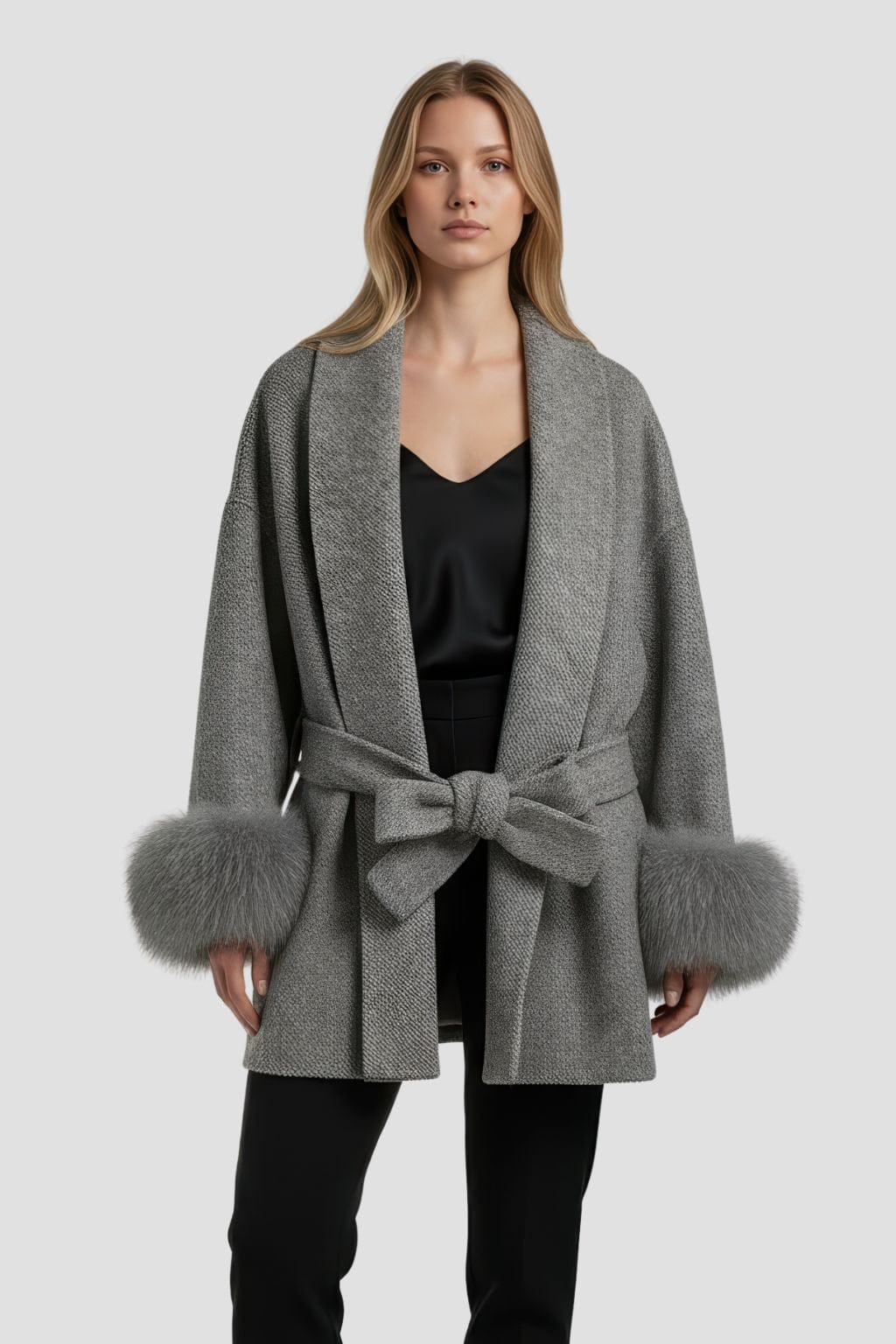 Veste cachemire fourrure femme Héritage fourrure