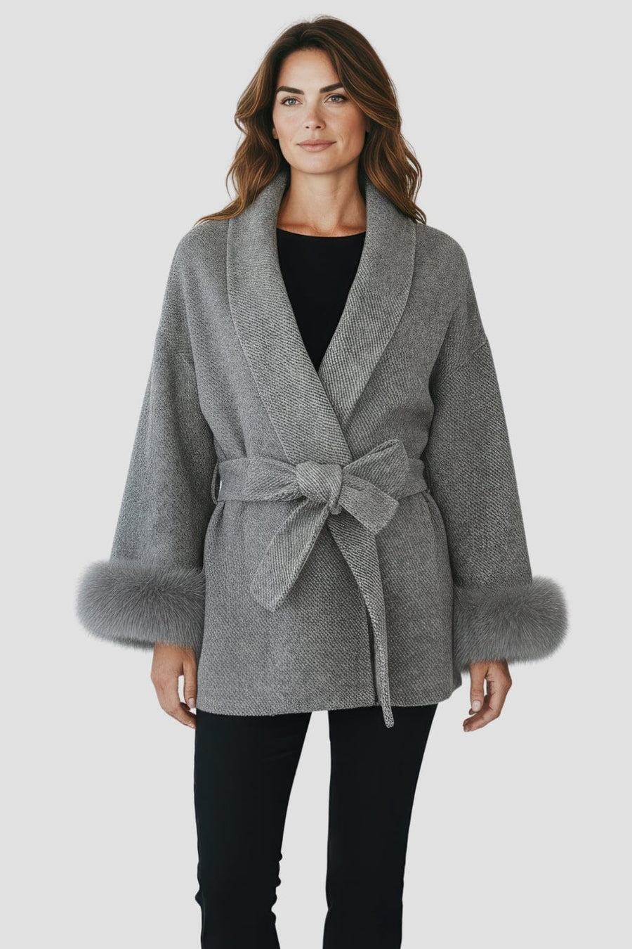 Veste cachemire fourrure femme Héritage fourrure